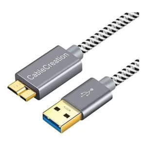 Cable de disco duro de 6.6 pies cable micro USB 3.0_1