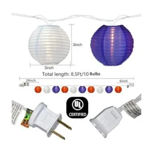Romasaty Guirnalda de luces de linterna multicolor luces_3