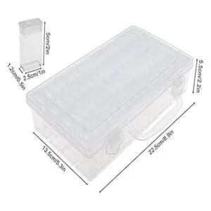 RZJZGZ Caja de bordado de diamantes de 64 cuadrículas_2