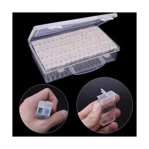 RZJZGZ Caja de bordado de diamantes de 64 cuadrículas_6