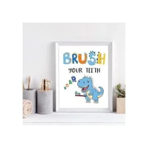 Decoración de baño de dinosaurios con temática de_2