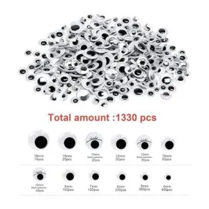 1330 piezas Googly Eyes autoadhesivas para manualidades_3