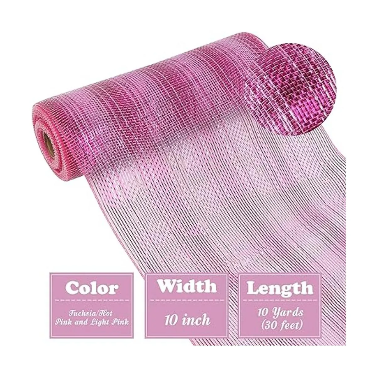 HUIHUANG Rollos de malla de polietileno de 10 pulgadas_2