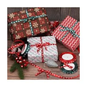 4 rollos de 100 yardas de cinta de copo de nieve de_4