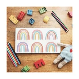 Calcomanías coloridas de pared de arcoíris para ventana de_5