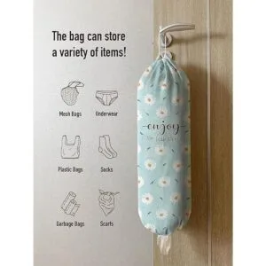 Hglian Dispensador de bolsas de comestibles con flores_2