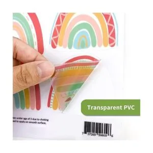 Calcomanías coloridas de pared de arcoíris para ventana de_6