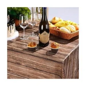 Tatuo Manteles de grano de madera natural manteles de_5