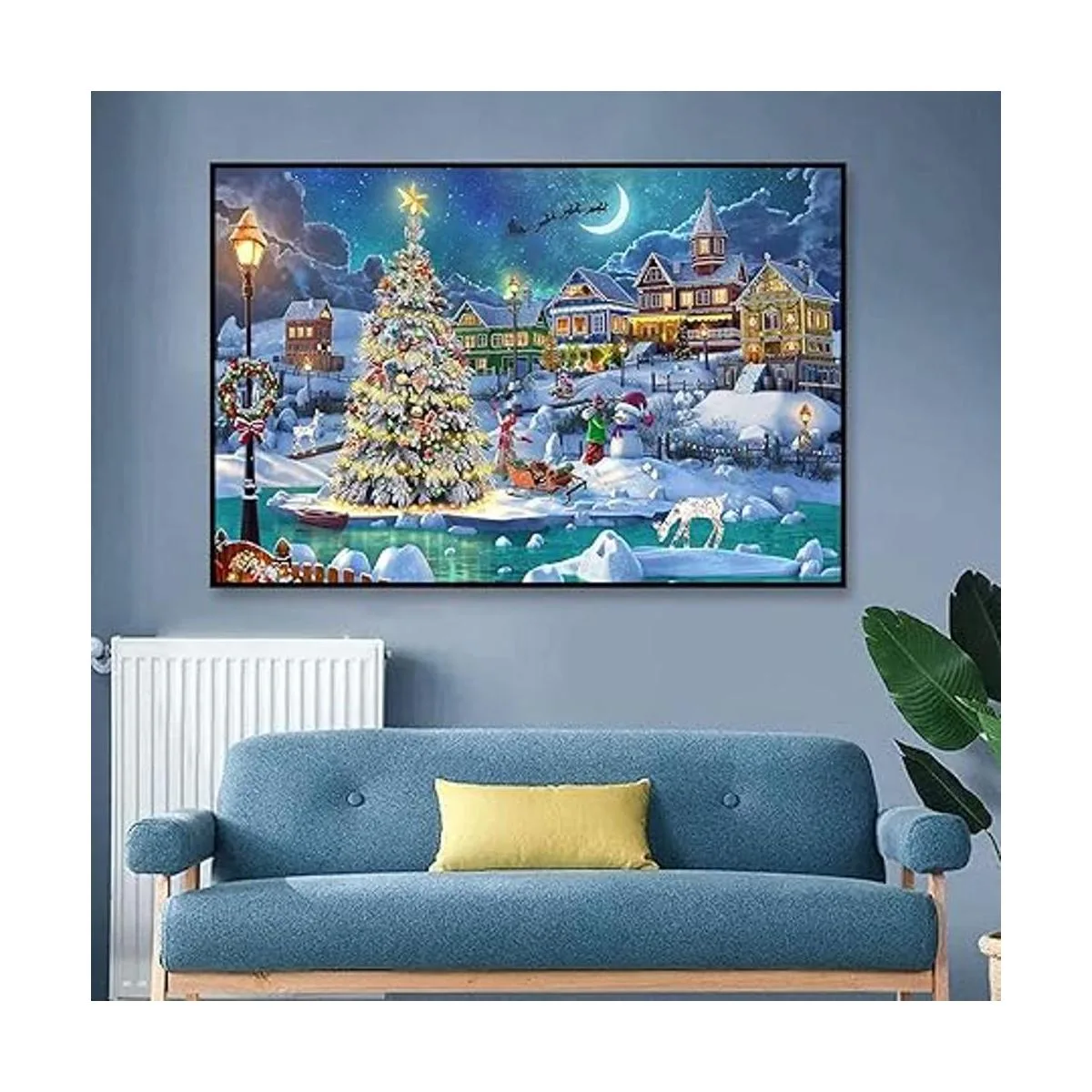 GESOON Christmas Night Diamond Painting DIY 5D Diamond_3