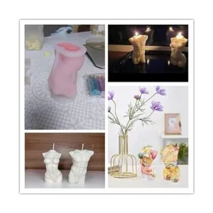 Molde del cuerpo humano del silicón moldes de las velas_6