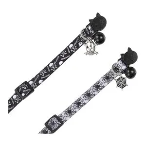 BoomBone Juego de 2 collares de gato de Halloween collar_7