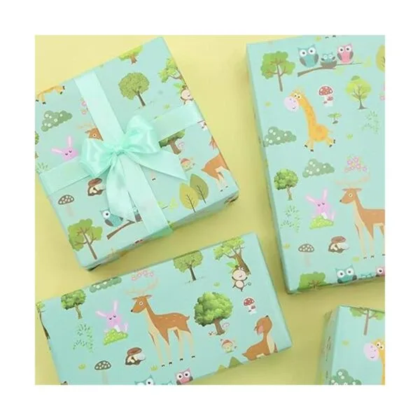 Papel de regalo de cumpleaños para niños y niñas diseño_7