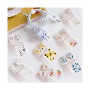 Lindos protectores de cable para iPhone funda de cargador_7