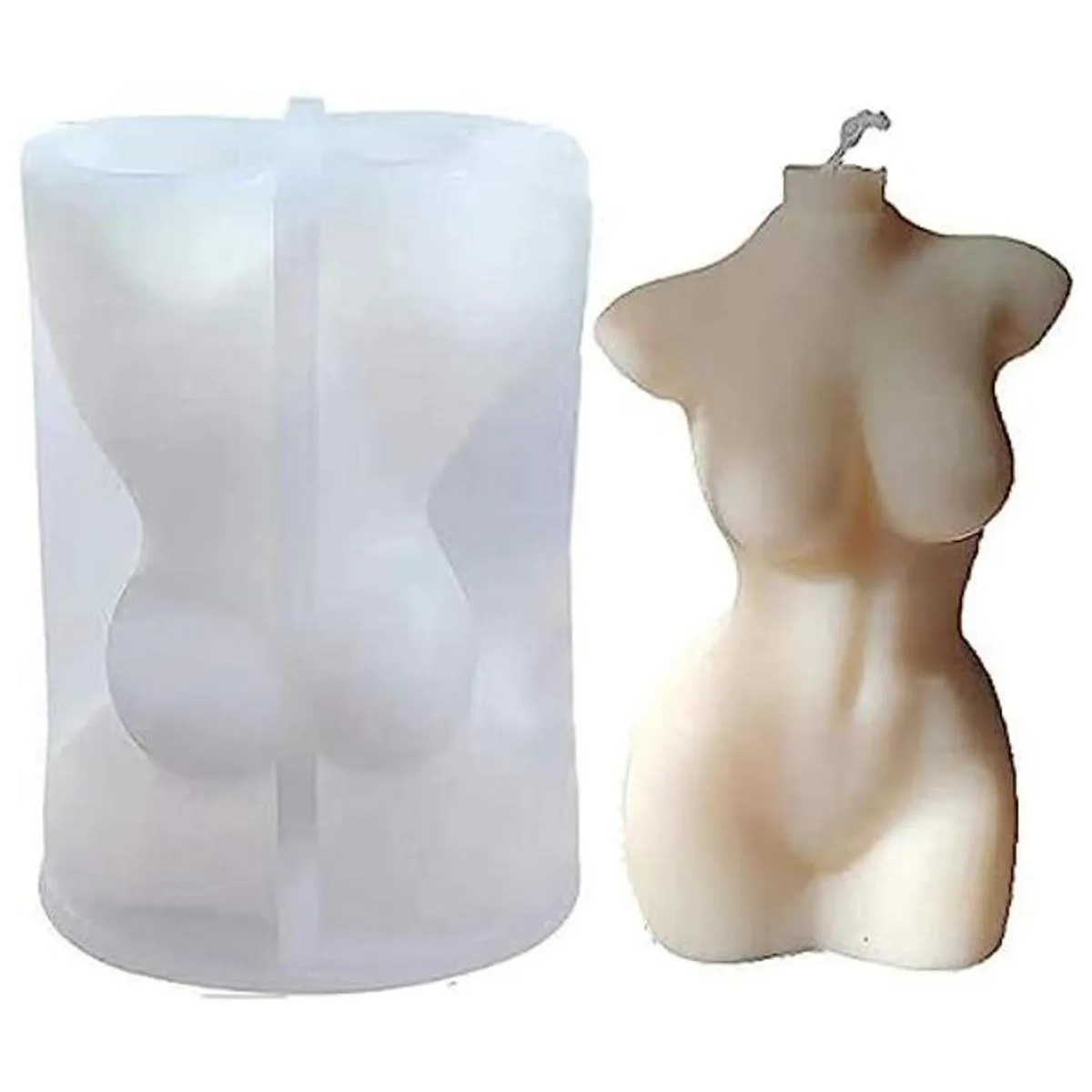 Molde del cuerpo humano del silicón moldes de las velas_1