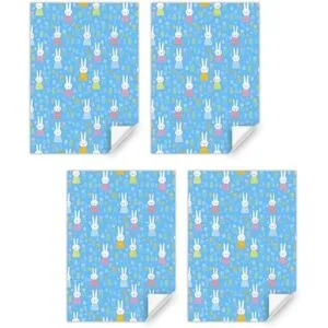 Papel de regalo de conejo de feliz cumpleaños para niños y_3