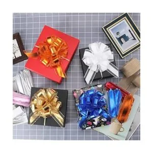 12 lazos de cinta para envolver lazos para cestas de boda_3