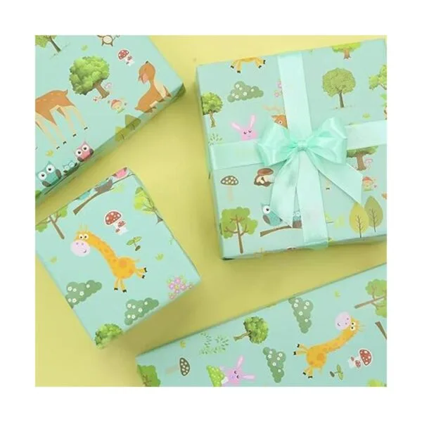 Papel de regalo de cumpleaños para niños y niñas diseño_5
