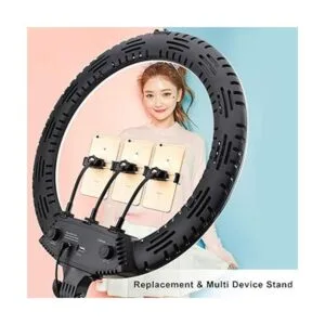 Soporte de teléfono para anillo de luz y trípode con_7