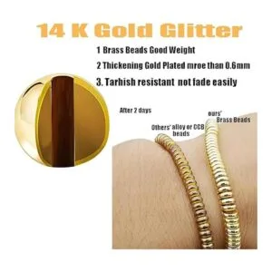 Mezcla de 200 cuentas plateadas en oro de 14 quilates_3