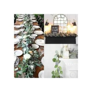 DearHouse Guirnalda artificial de hojas de eucalipto de_4