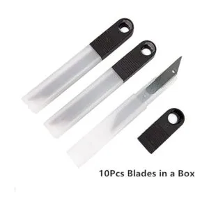 Umaki Cuchillo de vinilo de 0.354 in negro con 30 hojas de_3