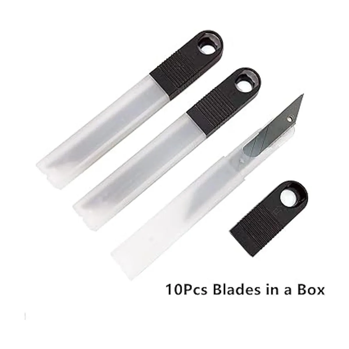 Umaki Cuchillo de vinilo de 0.354 in negro con 30 hojas de_3