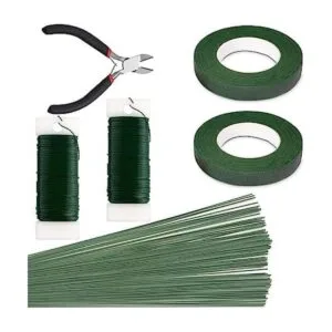 SONGZIMING Kit de arreglo floral con cinta floral verde_1
