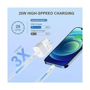 Cargador rápido USB C para iPhone cargador de pared de 20_2