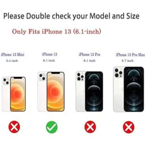 J.west Funda compatible con iPhone 13 de 6.1 pulgadas_3