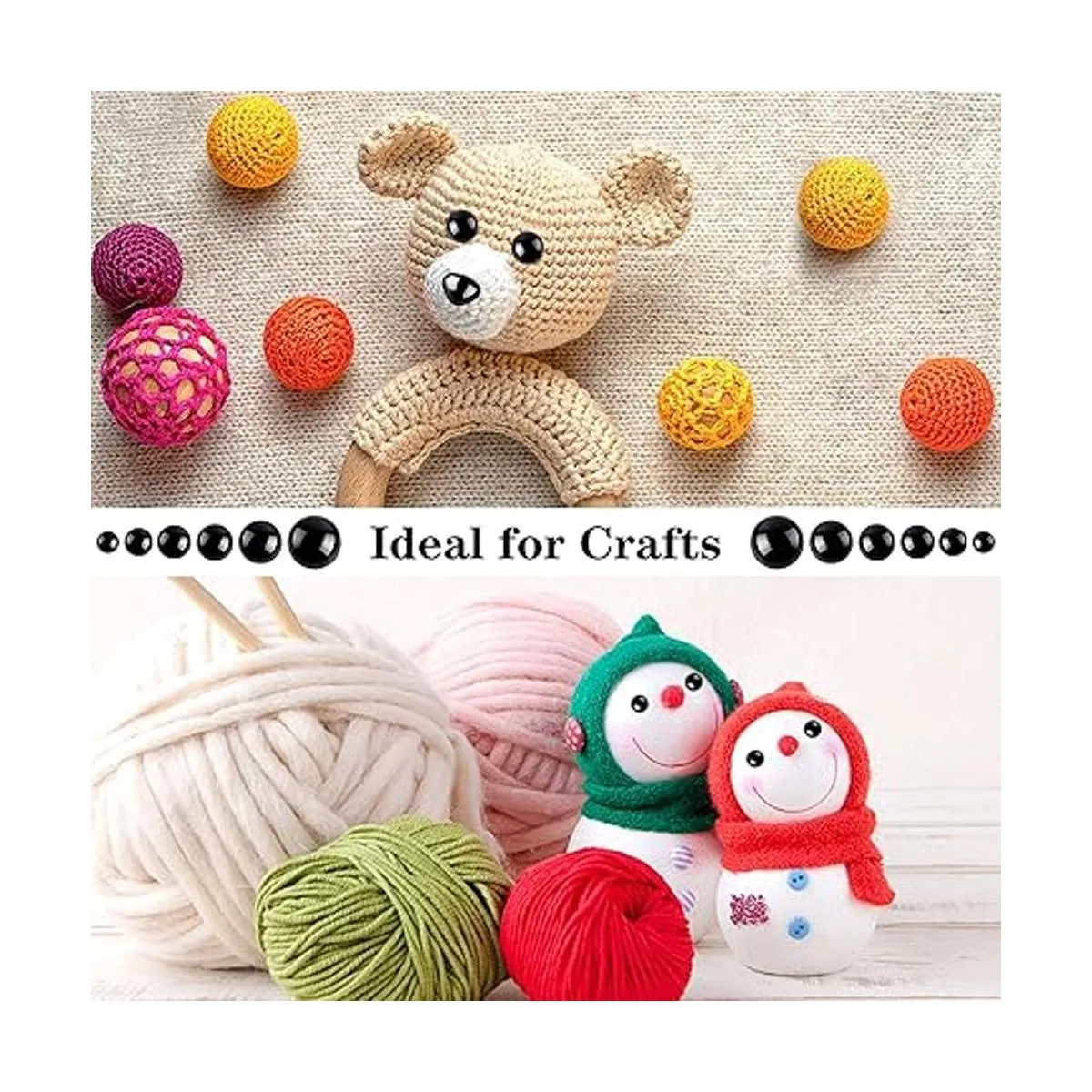 Kit de 90 piezas de seguridad grande para ojos y narices_5