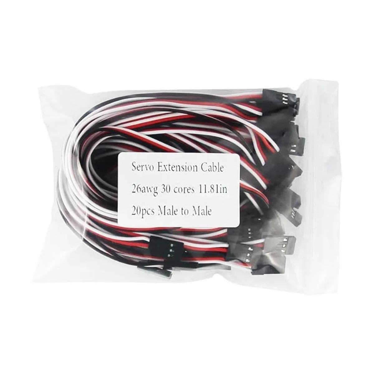 oliyin 20pcs 26 AWG 11.81 en 30 cm 300 mm servo Extension_5
