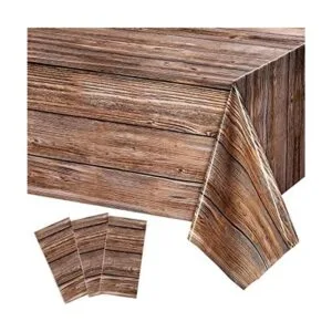 Tatuo Manteles de grano de madera natural manteles de_1