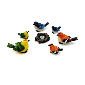 Accesorios de jardín de hadas adornos de pájaros para_1