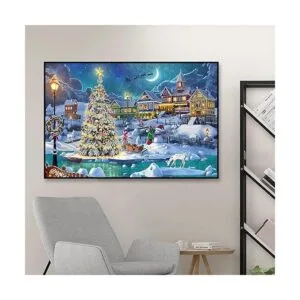 GESOON Christmas Night Diamond Painting DIY 5D Diamond_4