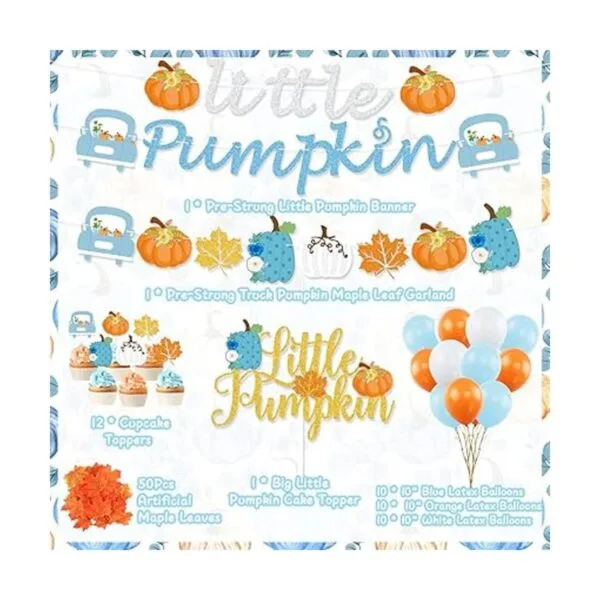 Decoración de baby shower de calabaza pequeña para niños_2