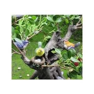 Accesorios de jardín de hadas adornos de pájaros para_3