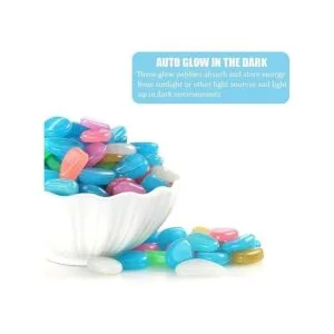 QIAONIUNIU Piedras coloridas que brillan en la oscuridad_5