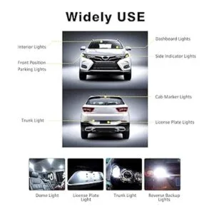 ACOHUIKE T10 921 194 168 175 bombillas LED blancas 20_4