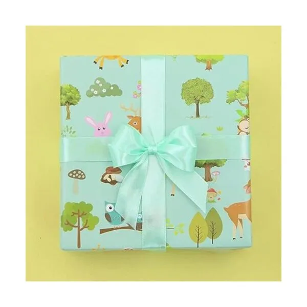 Papel de regalo de cumpleaños para niños y niñas diseño_4