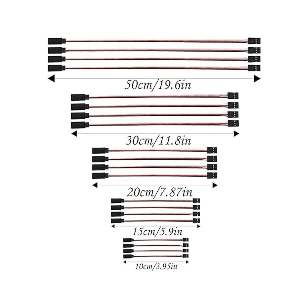 ShareGoo 20 piezas macho a hembra cable de extensión servo_3