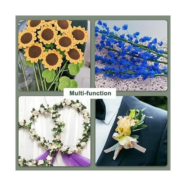 SONGZIMING Kit de arreglo floral con cinta floral verde_7