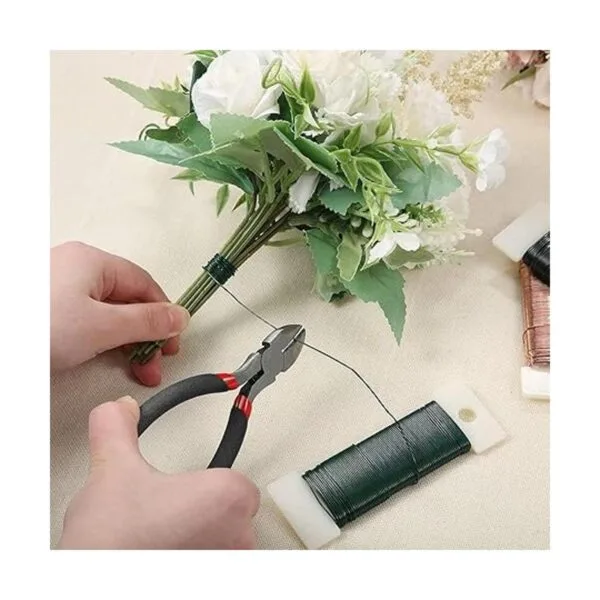 SONGZIMING Kit de arreglo floral con cinta floral verde_4