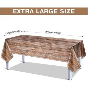 Tatuo Manteles de grano de madera natural manteles de_2