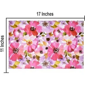 50 manteles individuales desechables de papel floral de 11_3