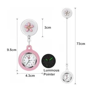 3 relojes de solapa para enfermeras médicos con clip_2