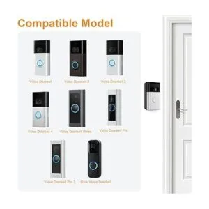 QIBOX Soporte de timbre de puerta ajustable 30 a 55_2