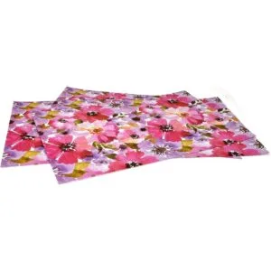 50 manteles individuales desechables de papel floral de 11_4