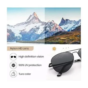 Veda Tinda Gafas de sol aviador para hombres y mujeres_5