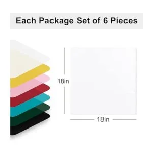 Hiasan Juego de 6 servilletas de tela 18 x 18 pulgadas_5