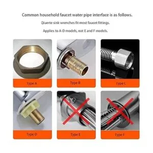 Qiuerte Llave de baño multifuncional 8 en 1 herramienta_6